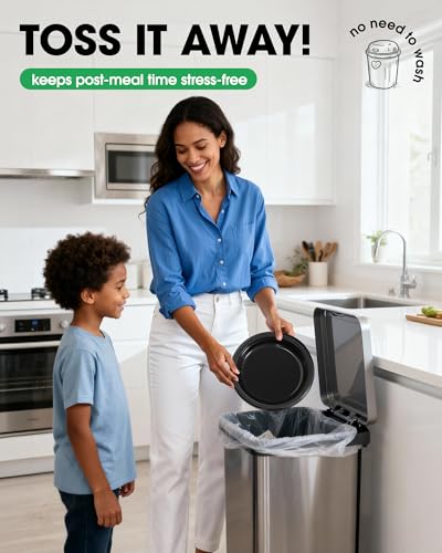 Pureegg 350-Piece Disposable Dinnerware Set for 50 Guests