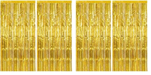 Tinsel Foil Fringe Backdrop Curtains for Party Photo Booths