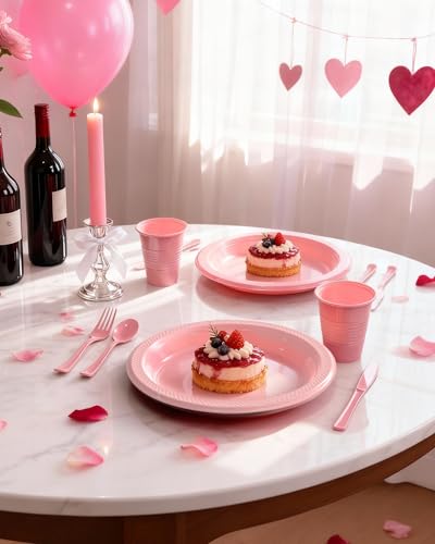 Pureegg 350-Piece Disposable Dinnerware Set for 50 Guests