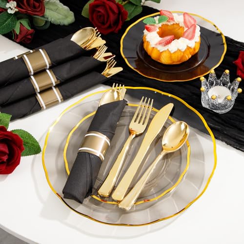 Pre-Rolled Disposable Plastic Cutlery Set for Parties