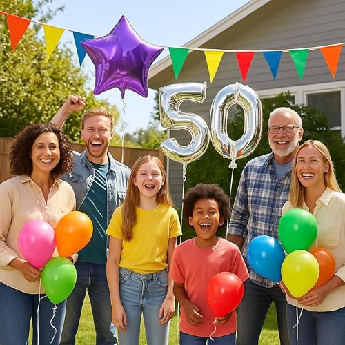 Balloon Time 14.9 Cu Ft Helium Tank Kit with 50 Balloons