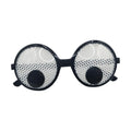 White Mesh Wobble Eye Glasses with Rotating Eyeballs
