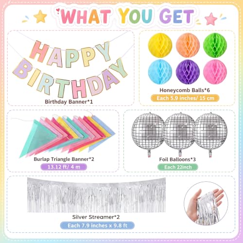 Resholder 360-Piece Birthday Party Hanging Decoration Kit