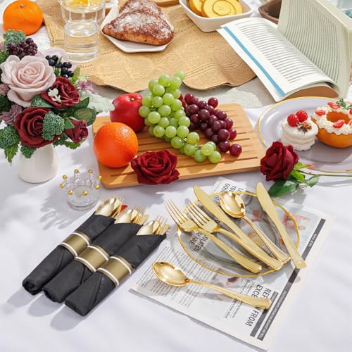 Pre-Rolled Disposable Plastic Cutlery Set for Parties