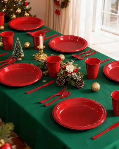 Pureegg 350-Piece Disposable Dinnerware Set for 50 Guests