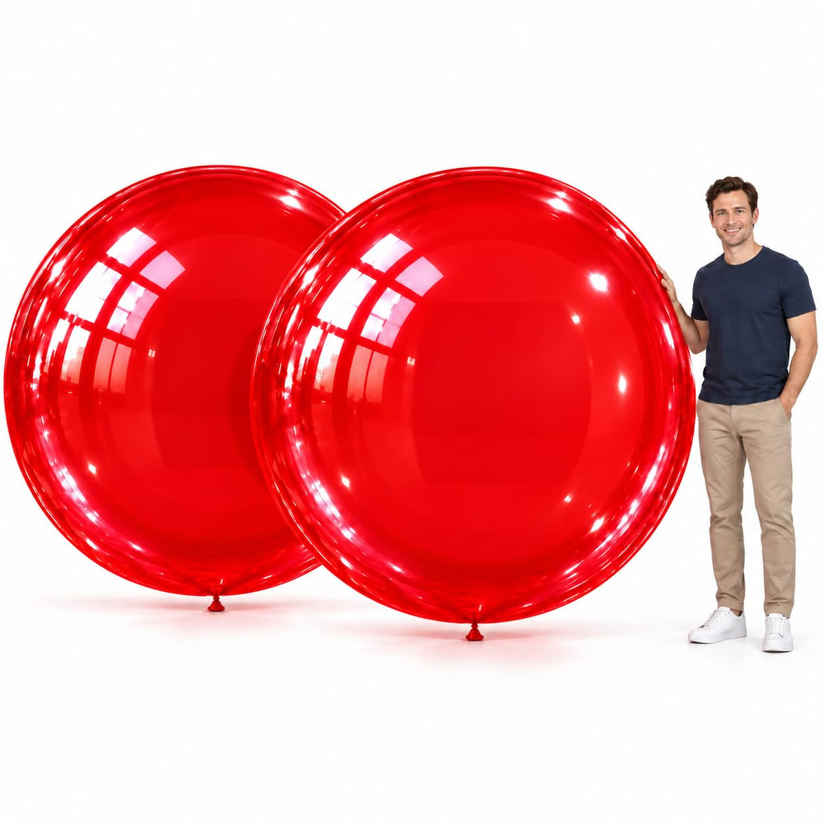 5-Pack Heavy-Duty Large Latex Balloons for Parties