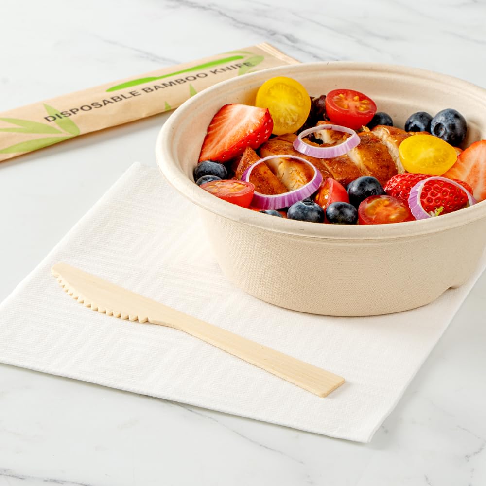 Restaurantware Bambuddha 7-Inch Disposable Bamboo Knives