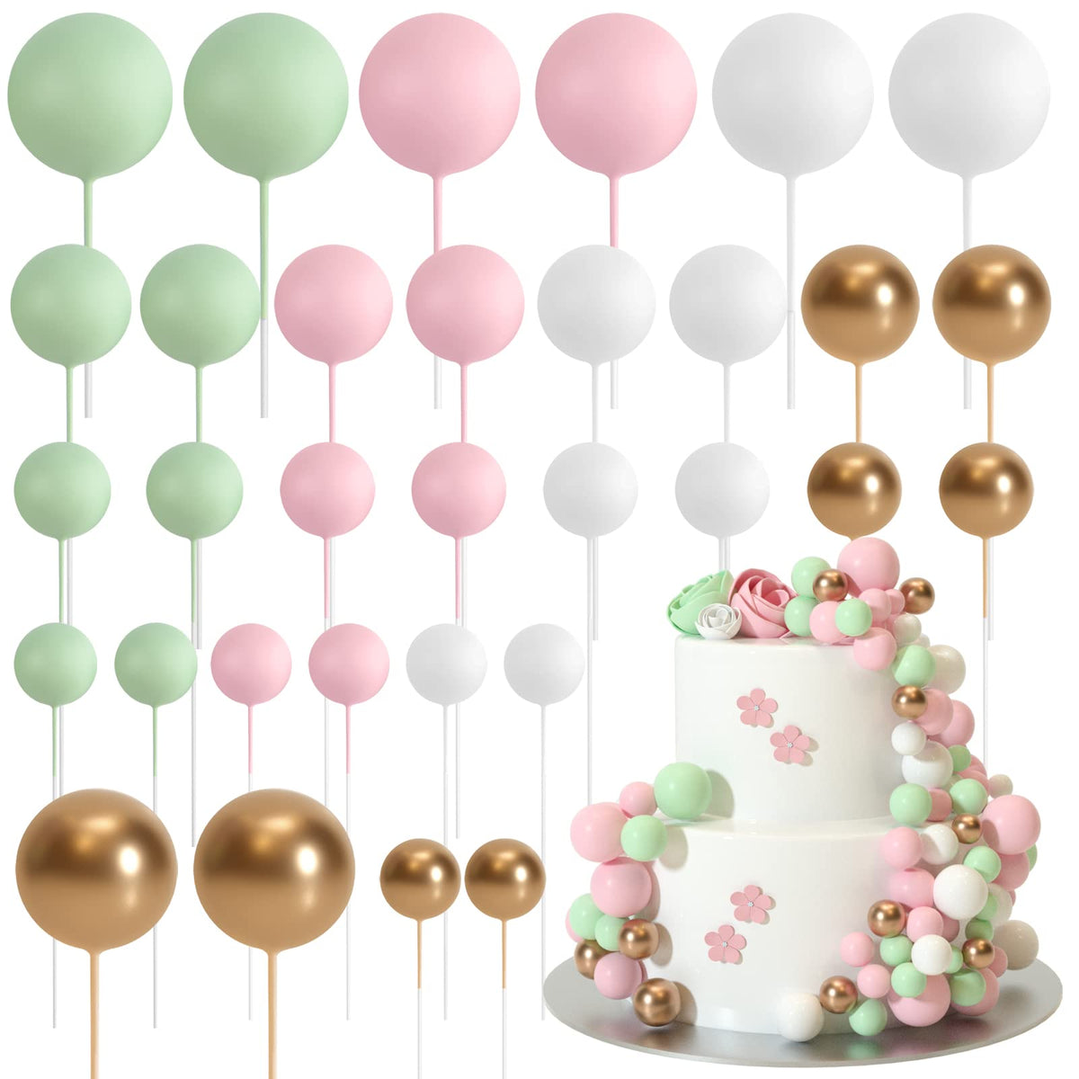 Riccle 88-Piece Cake Decorating Kit with Blue Turntable