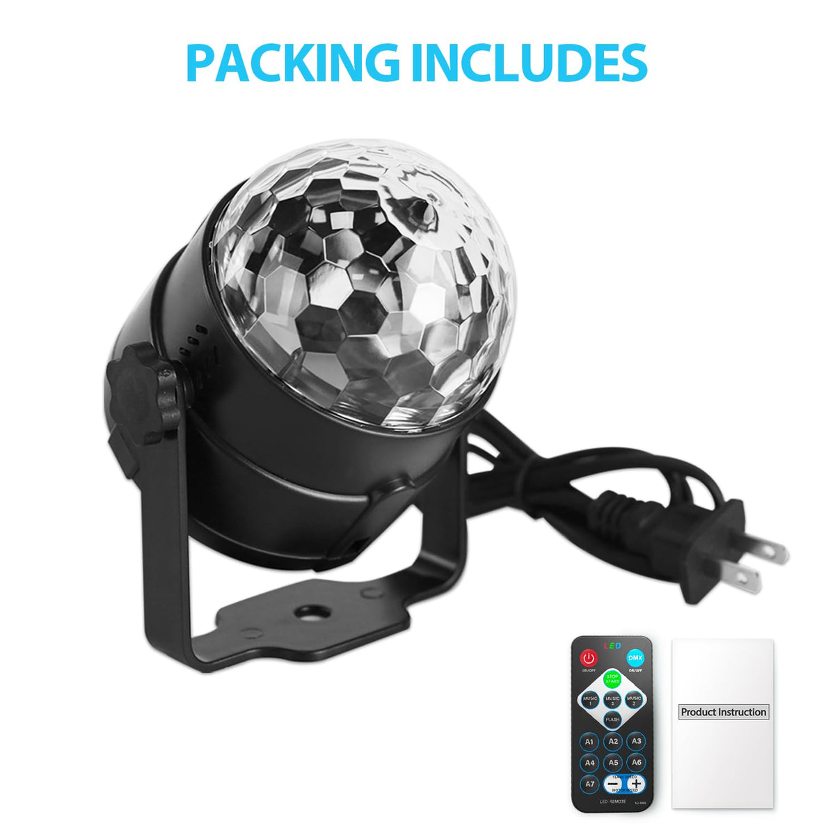 DJ Disco Ball Strobe Light for Parties and Events