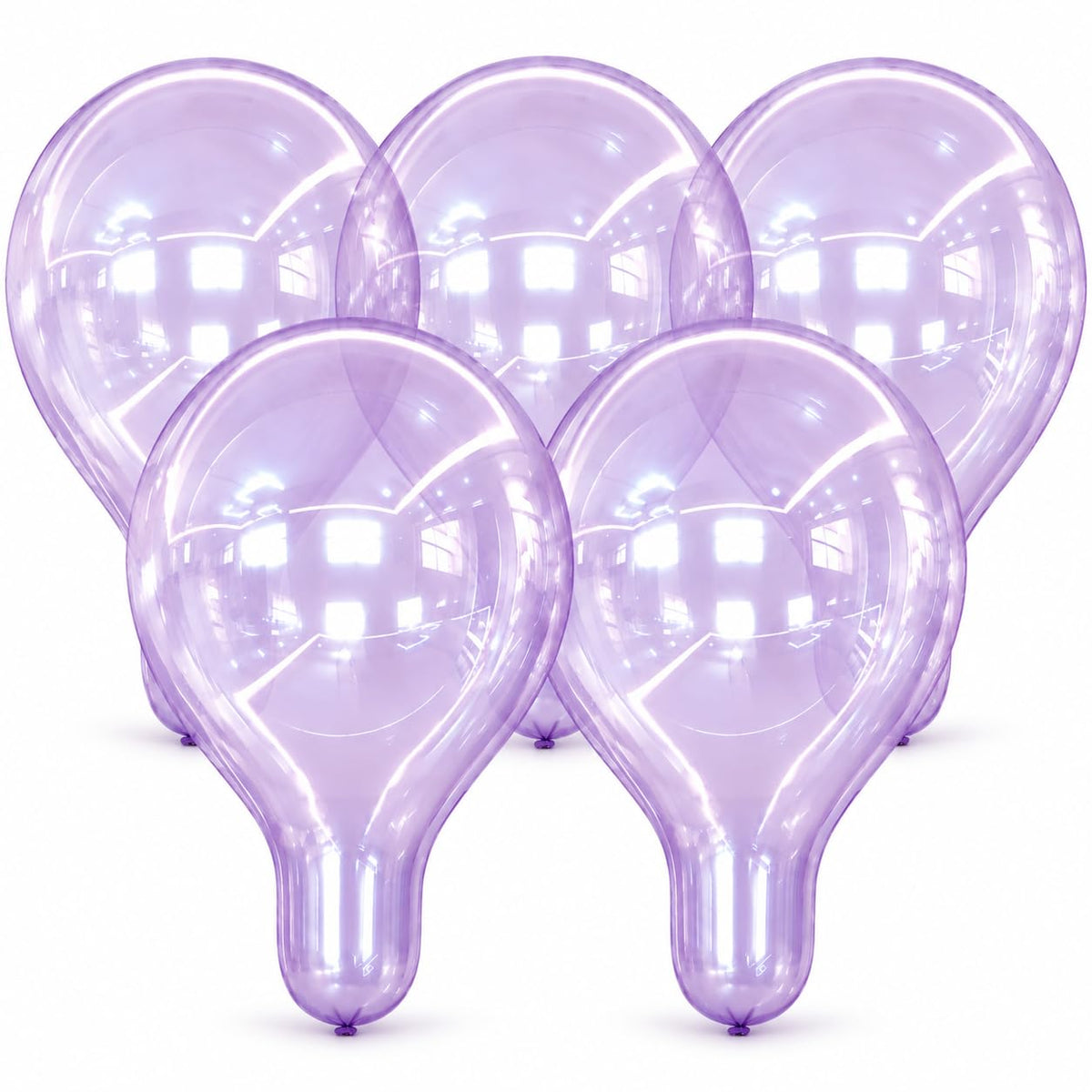 5-Pack Heavy-Duty Large Latex Balloons for Parties