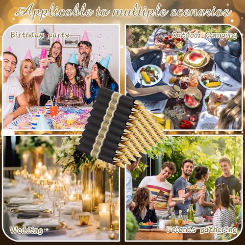 Pre-Rolled Disposable Plastic Cutlery Set for Parties
