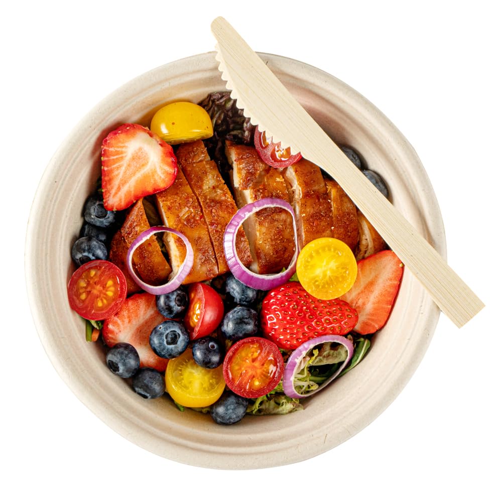 Restaurantware Bambuddha 7-Inch Disposable Bamboo Knives