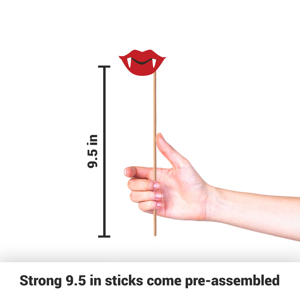 Fully Assembled Photo Booth Props & Selfie Signs for Parties