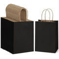 BagDream 100-Pack Kraft Gift Bags with Handles, 5.25x3x8