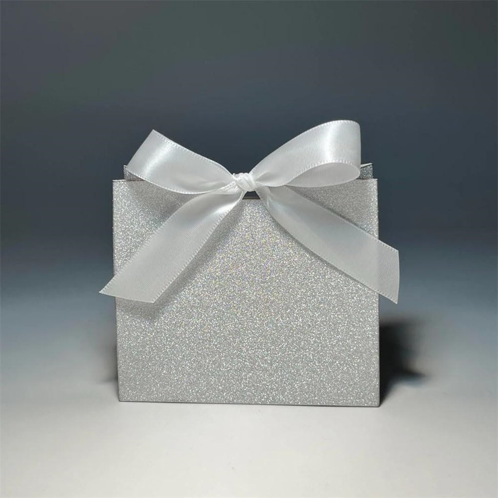 Sparkling Gold & Silver Gift Bags for Wedding Party Favors
