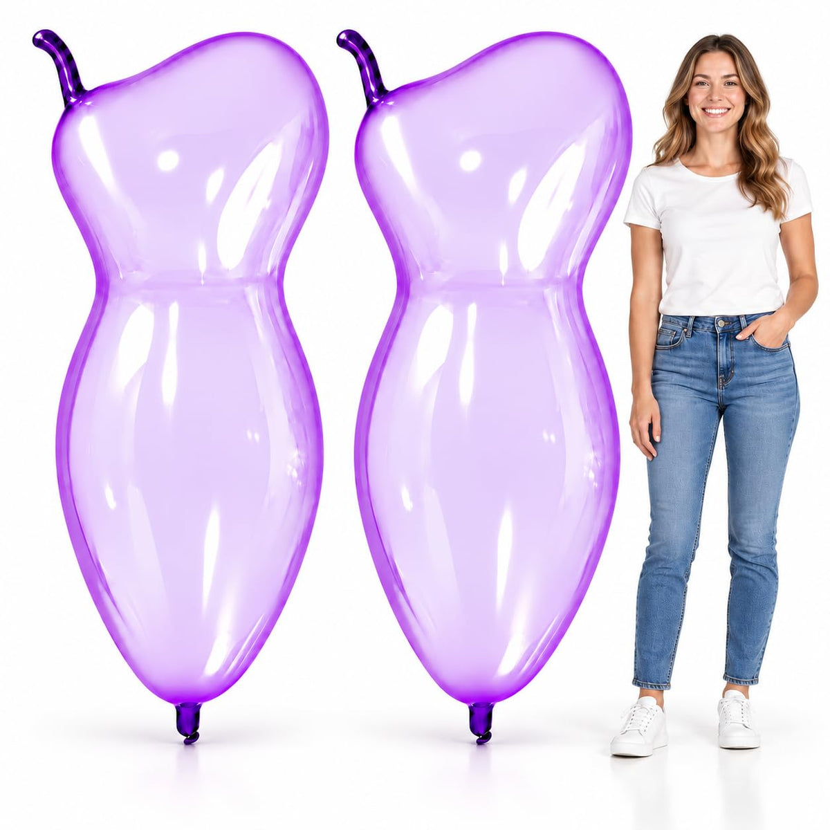 5-Pack Heavy-Duty Large Latex Balloons for Parties
