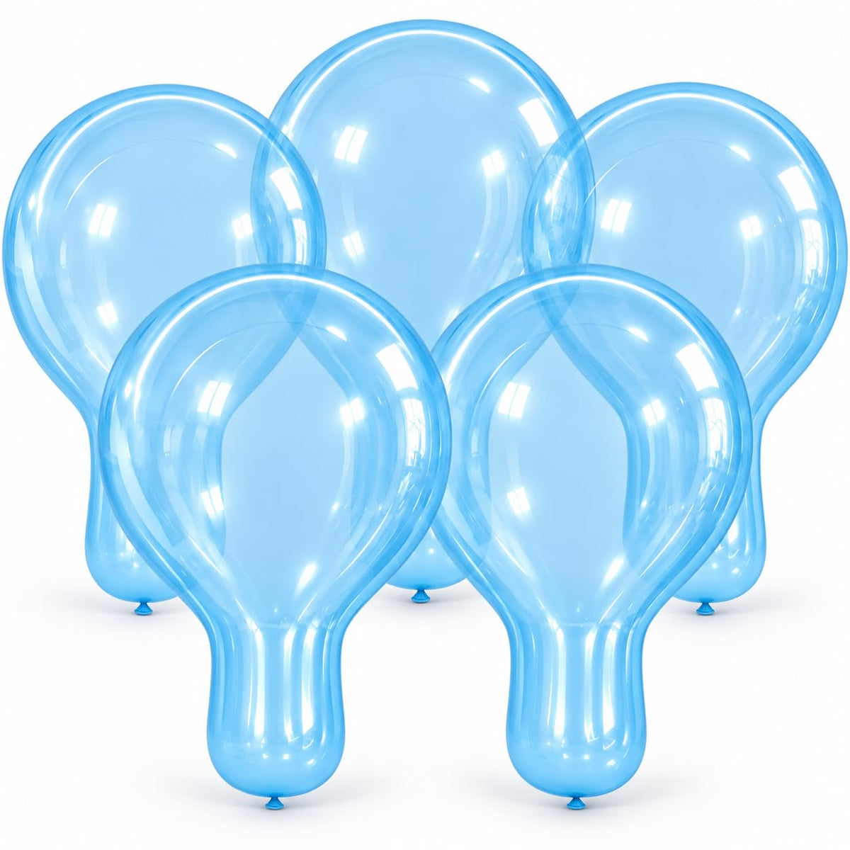 5-Pack Heavy-Duty Large Latex Balloons for Parties