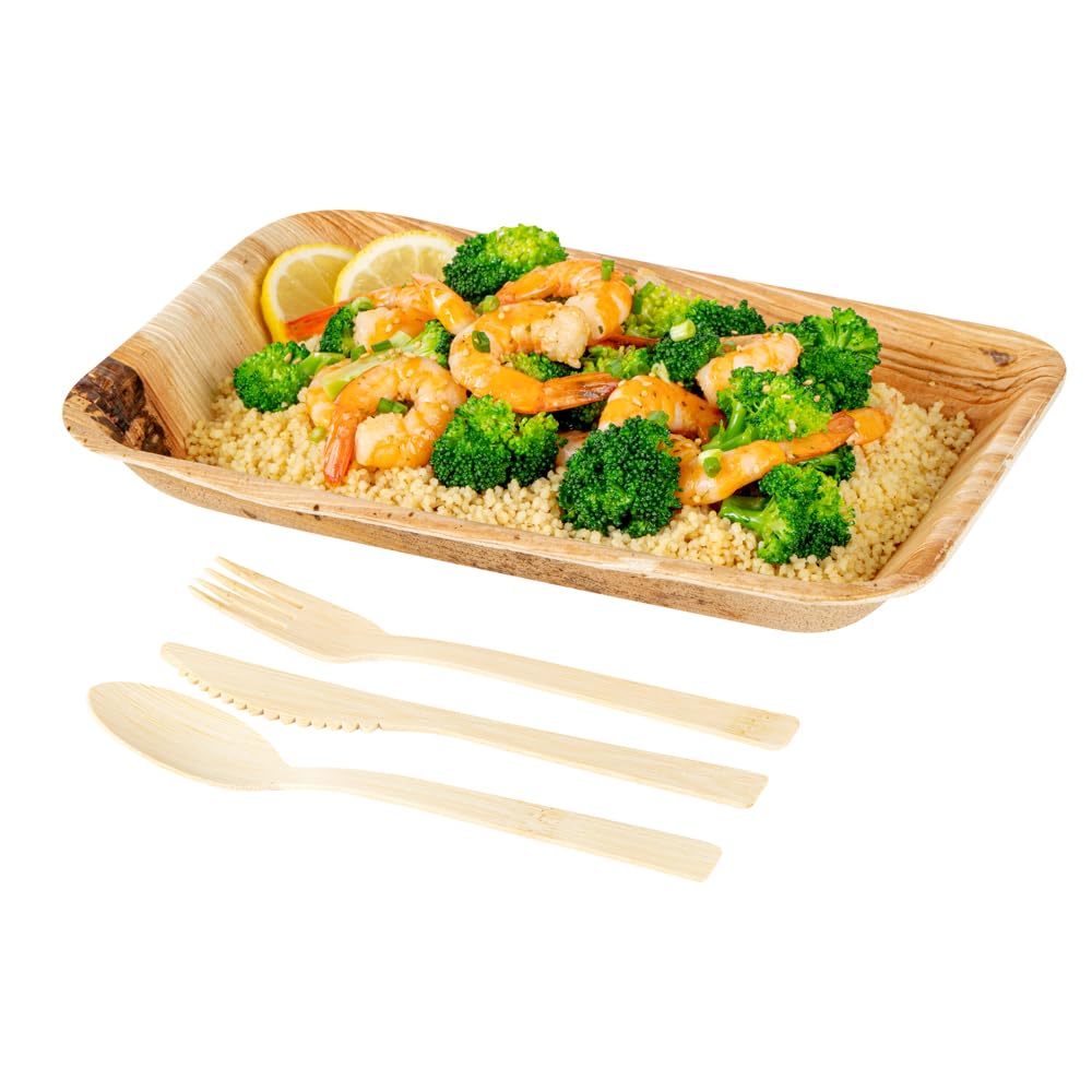 Restaurantware Bambuddha 7-Inch Disposable Bamboo Knives