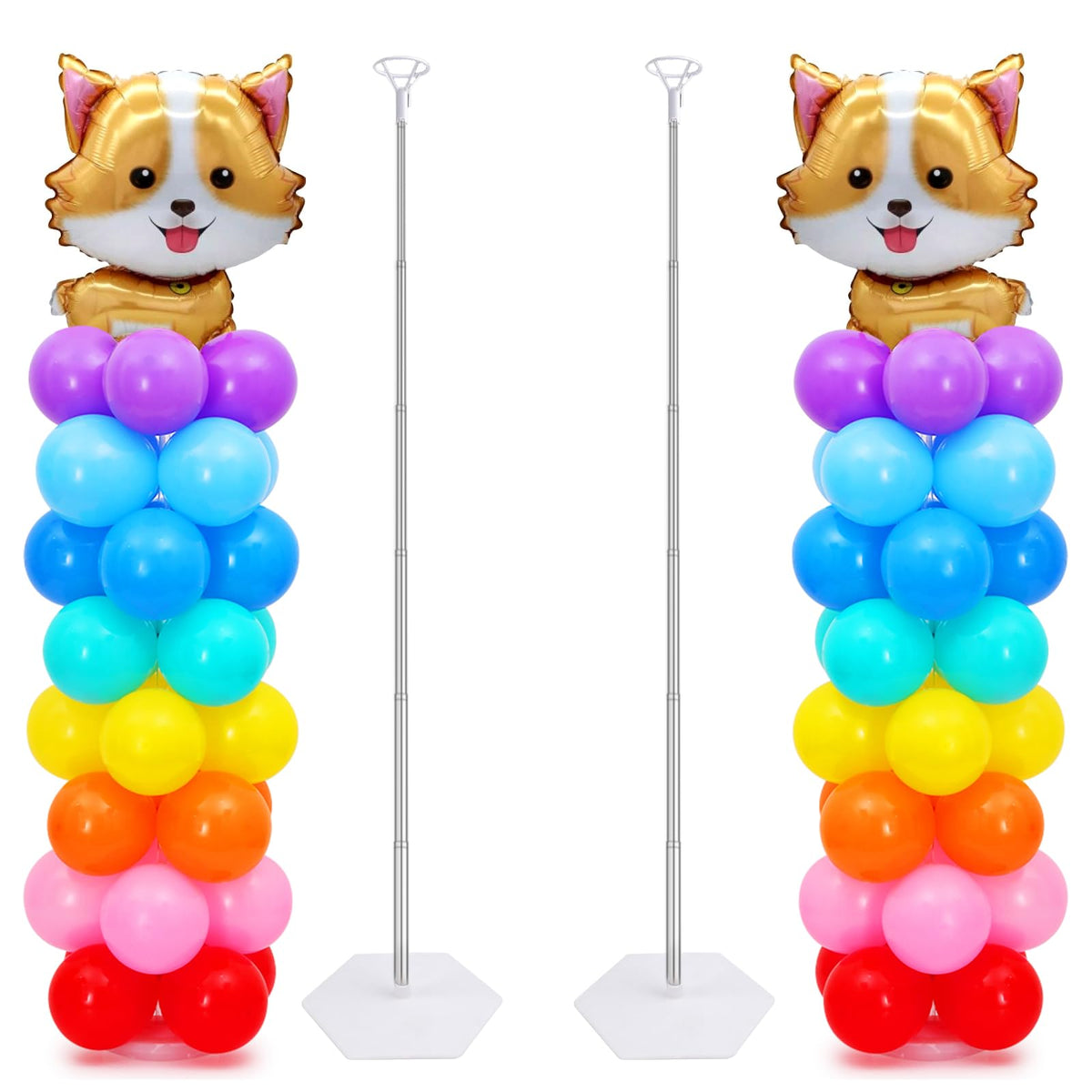 Chamvis 9FT x 10FT Adjustable Balloon Arch Stand Kit