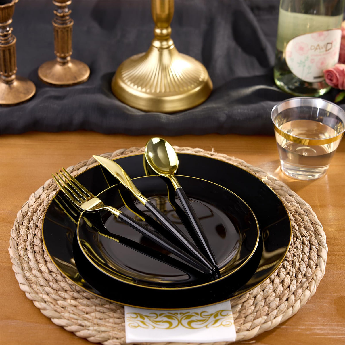 Bestluck Plastic Flower-Shaped Champagne Flutes for Parties