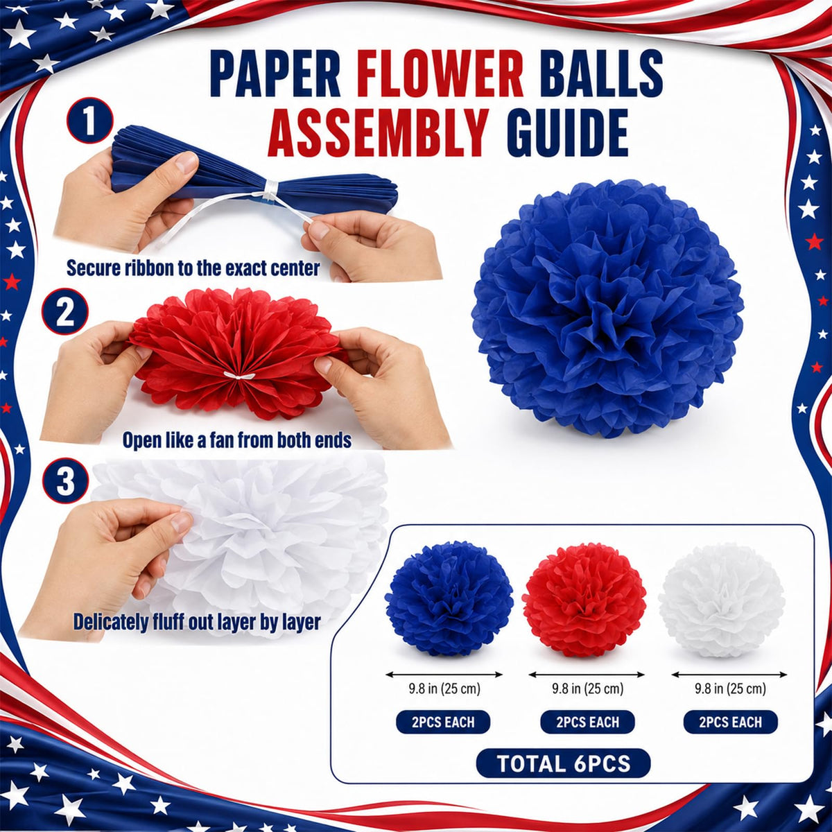 Party Decorations Kit for Birthdays and Celebrations