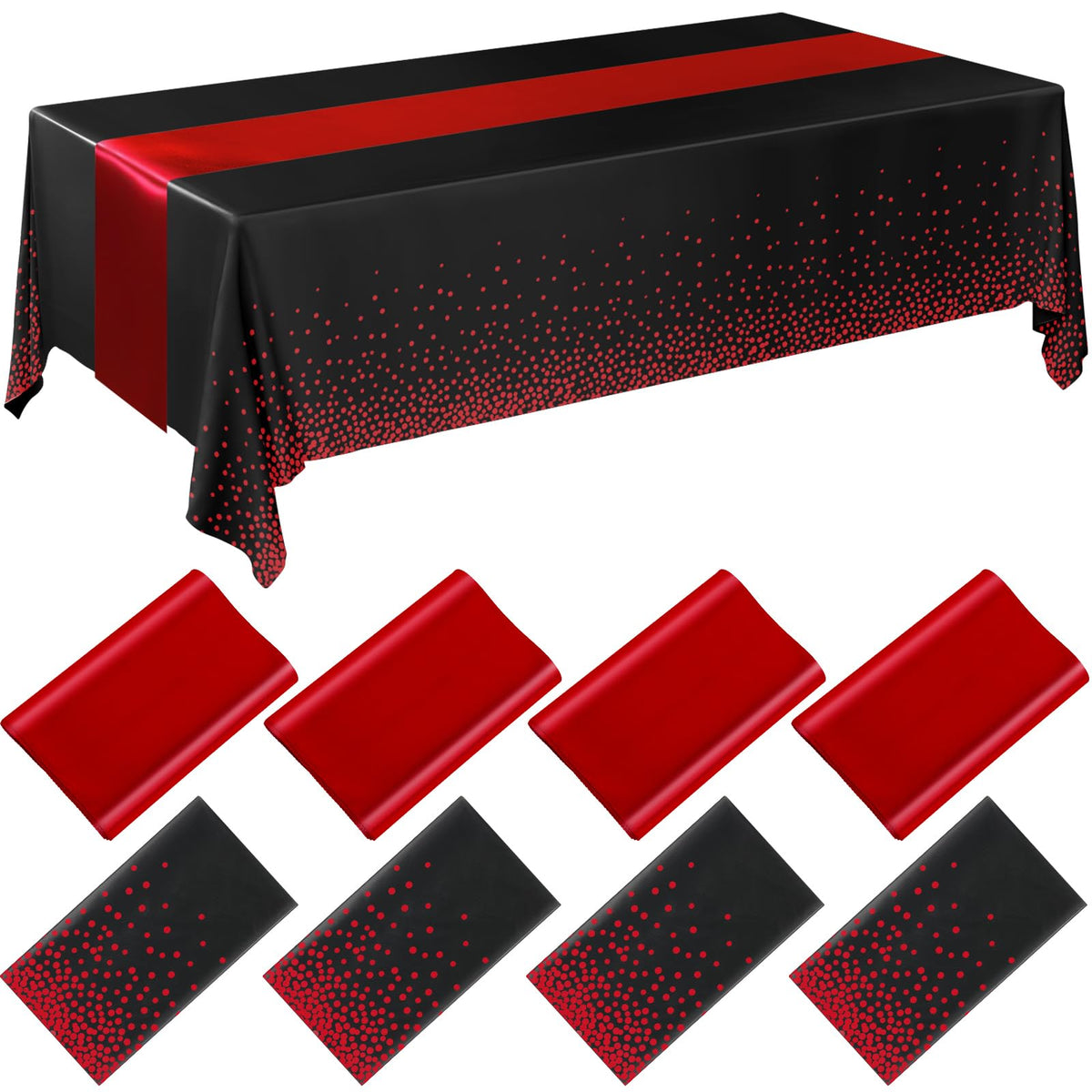 Breling Tablecloths & Table Runner Set for Party Tables