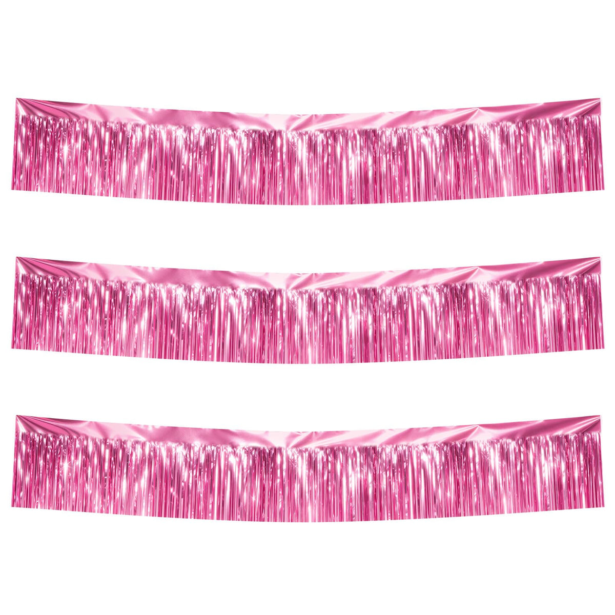 3-Pack 30FT Metallic Foil Fringe Garland Streamers