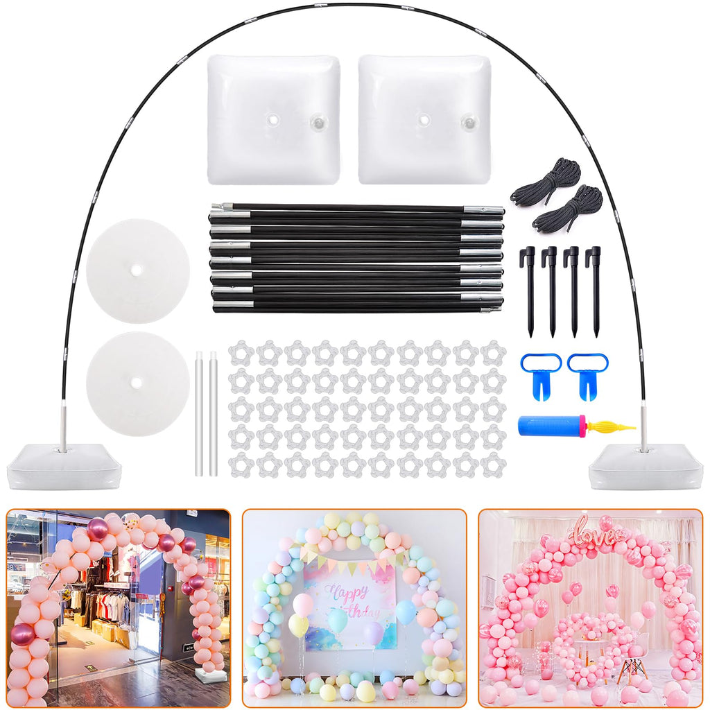 Chamvis 9FT x 10FT Adjustable Balloon Arch Stand Kit