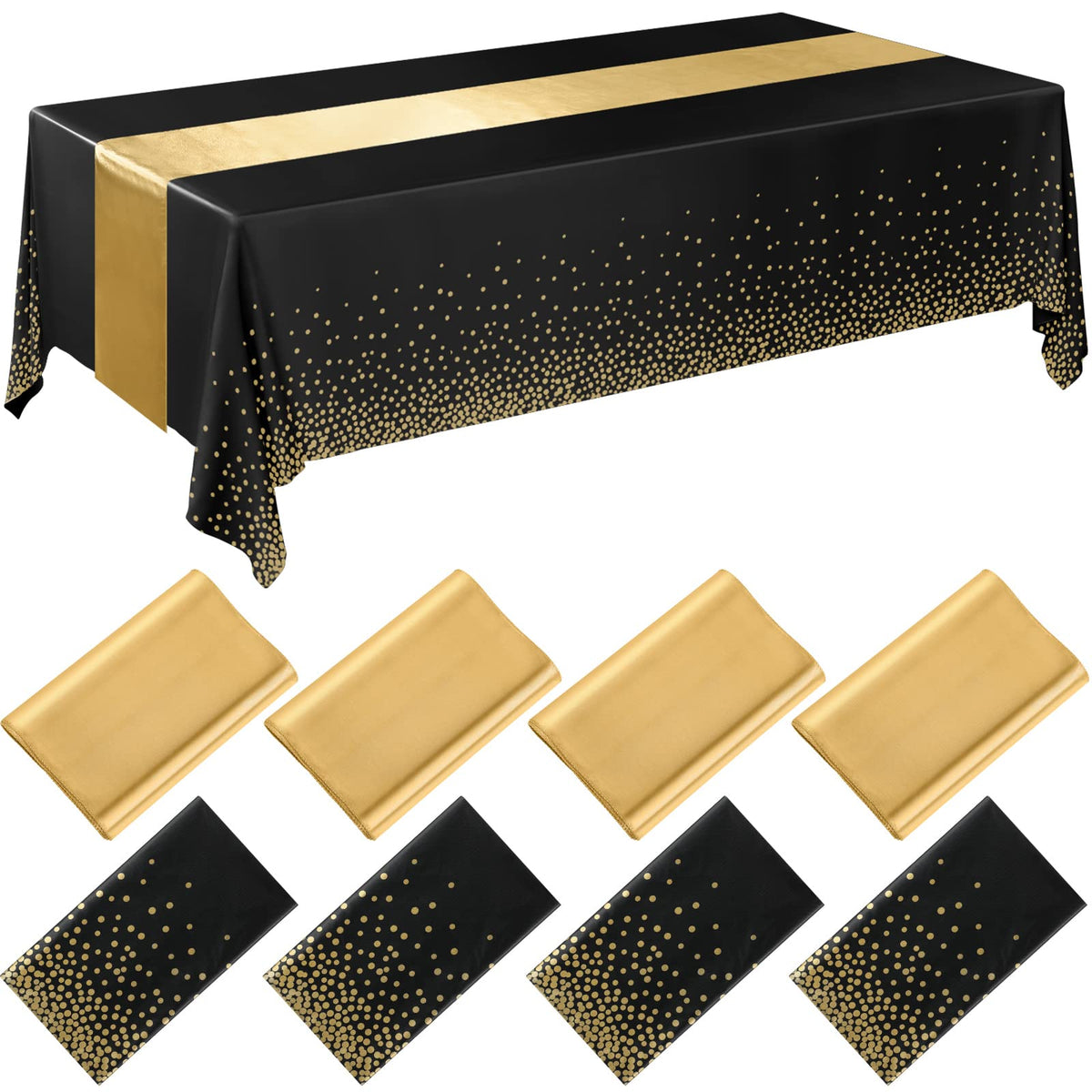 Breling Tablecloths & Table Runner Set for Party Tables