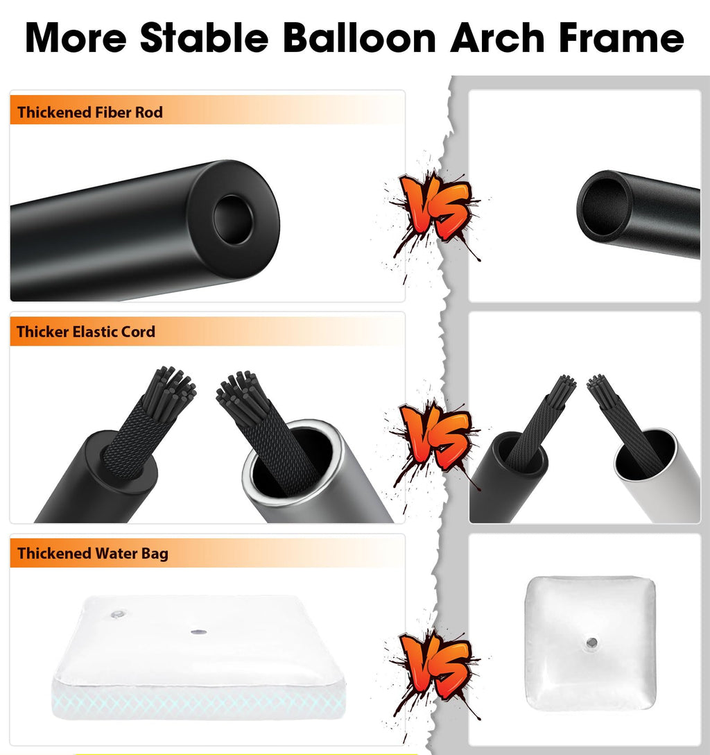 Chamvis 9FT x 10FT Adjustable Balloon Arch Stand Kit