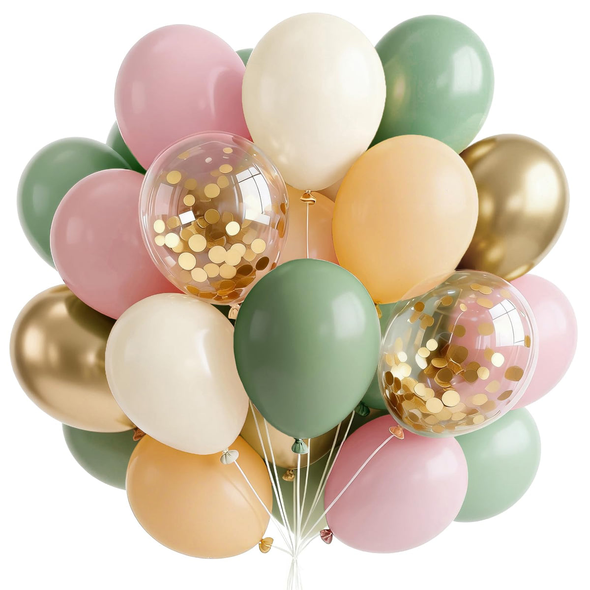 PartyWoo 65-Pack Balloons for Birthdays & Baby Showers