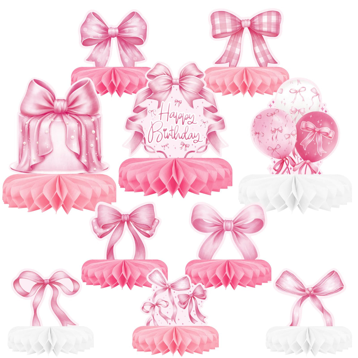 Kids' Birthday Honeycomb Centerpiece Table Decoration Set