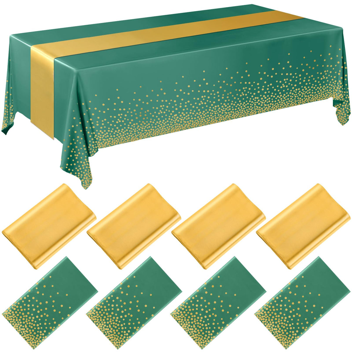 Breling Tablecloths & Table Runner Set for Party Tables
