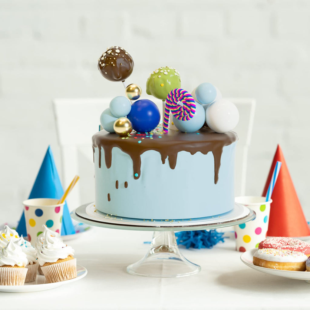Riccle 88-Piece Cake Decorating Kit with Blue Turntable