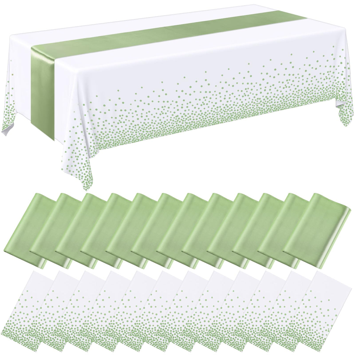 Breling Tablecloths & Table Runner Set for Party Tables