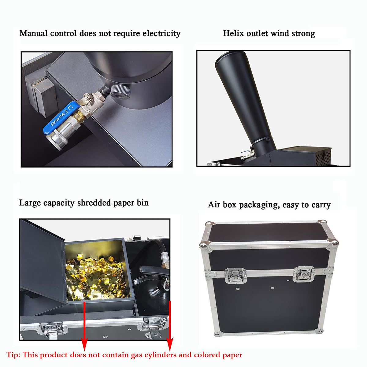 Manual CO2 Confetti Launcher for Weddings, Parties & Events