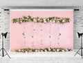 Pink Rose Floral Photography Backdrop for Weddings & Parties