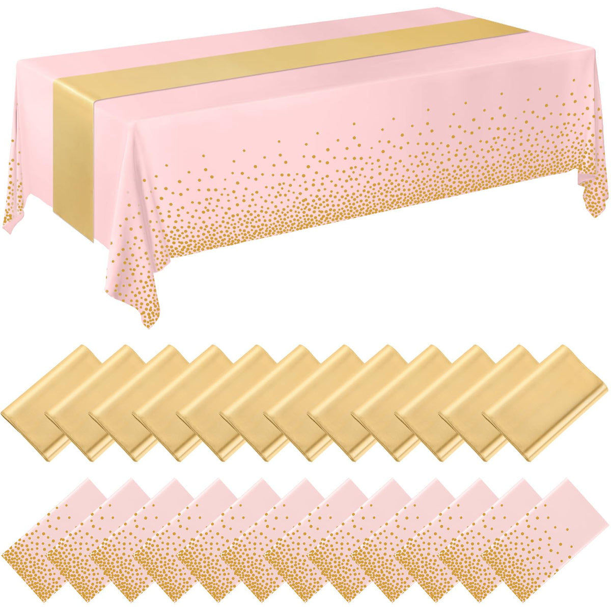 Breling Tablecloths & Table Runner Set for Party Tables