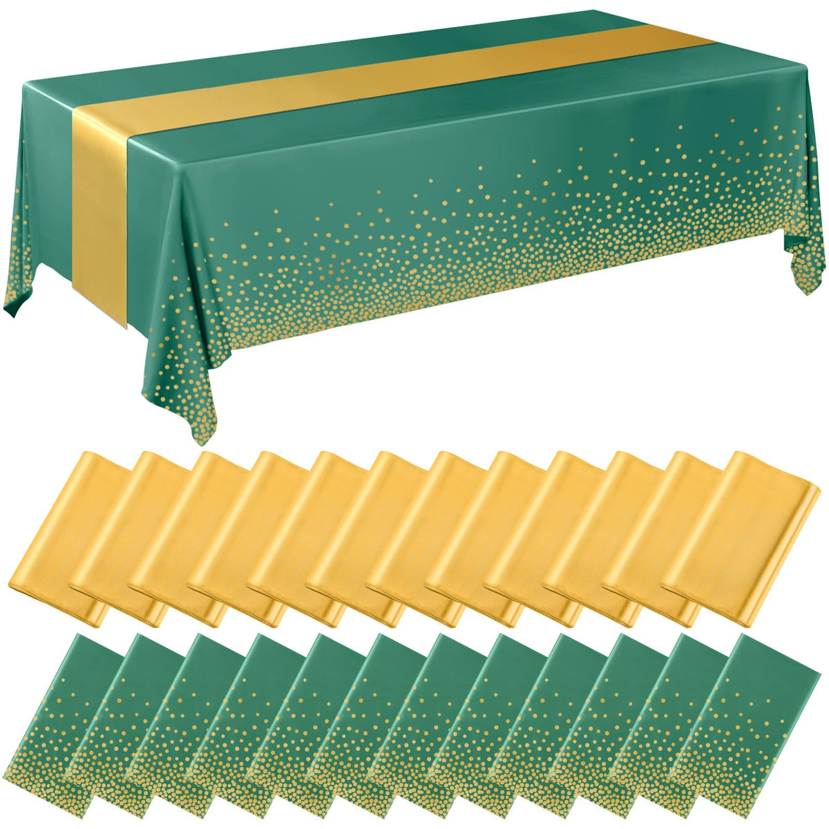 Breling Tablecloths & Table Runner Set for Party Tables