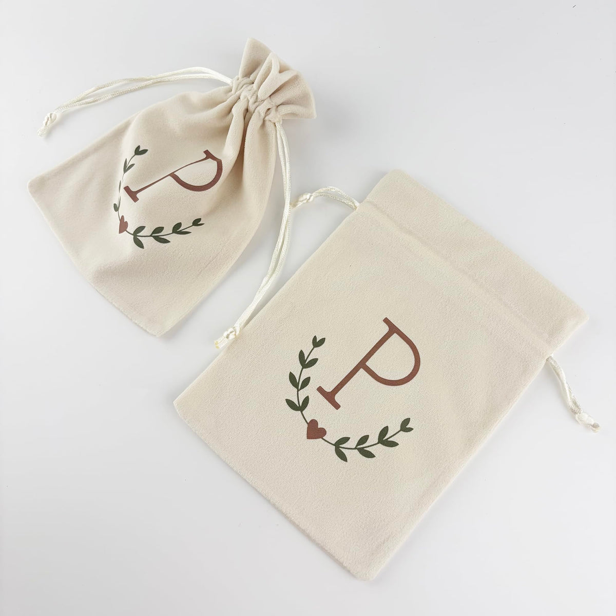 500 Custom Logo Velvet Gift Bags for Weddings & Christmas