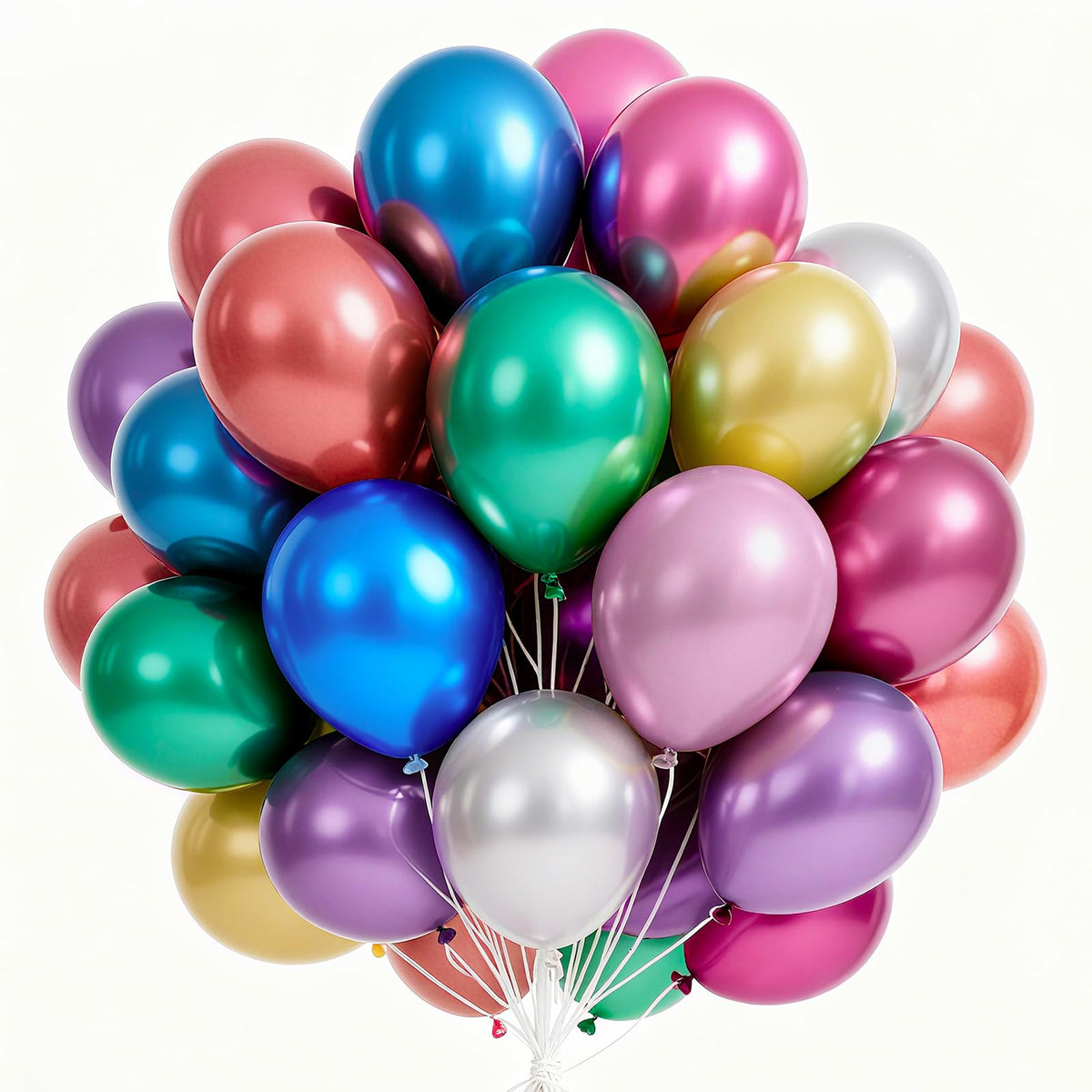 PartyWoo 65-Pack Balloons for Birthdays & Baby Showers
