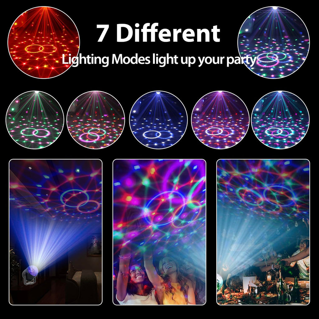 DJ Disco Ball Strobe Light for Parties and Events