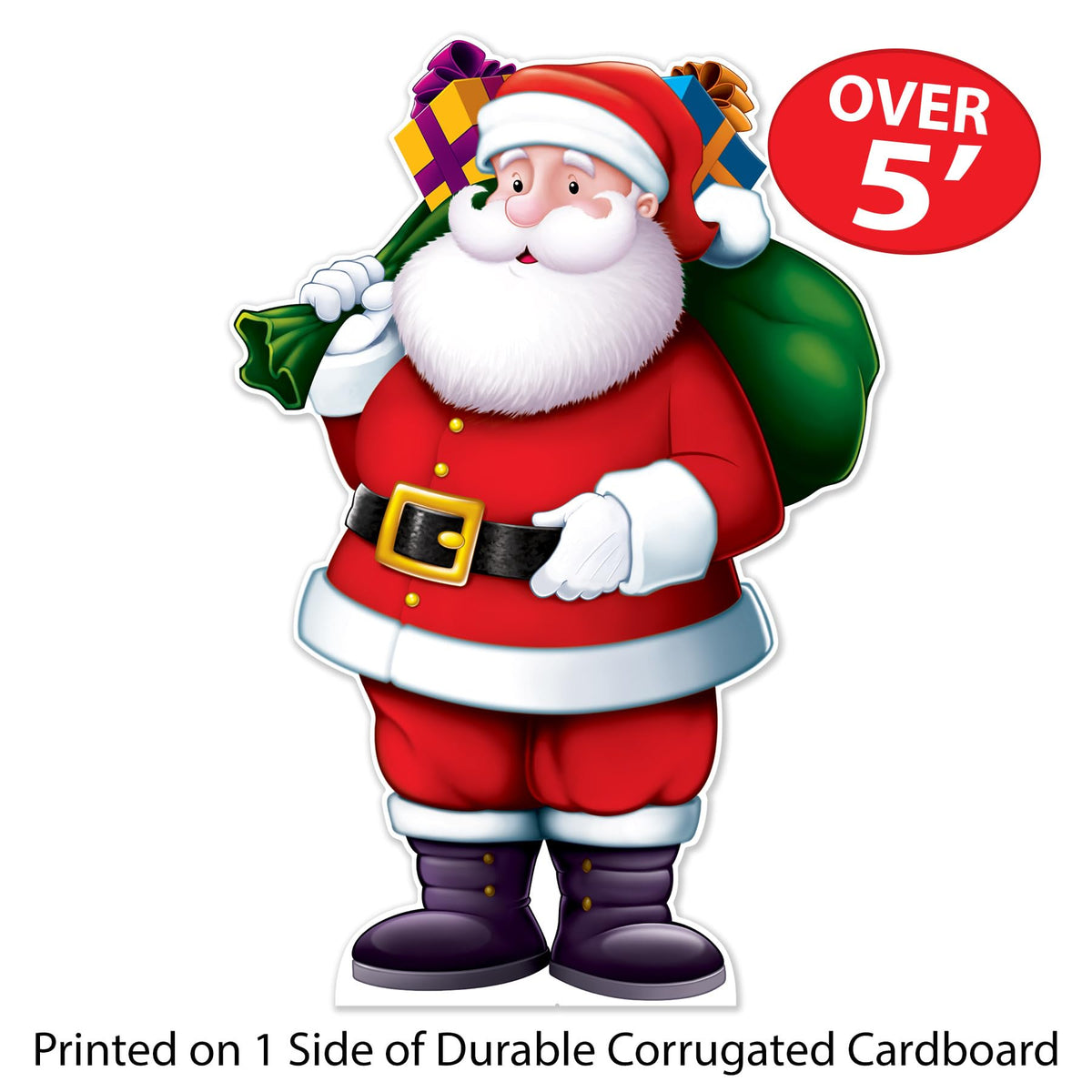 Beistle Santa Claus Cardboard Photo Prop with Easel Stand