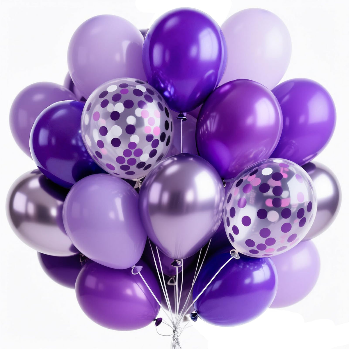 PartyWoo 65-Pack Balloons for Birthdays & Baby Showers