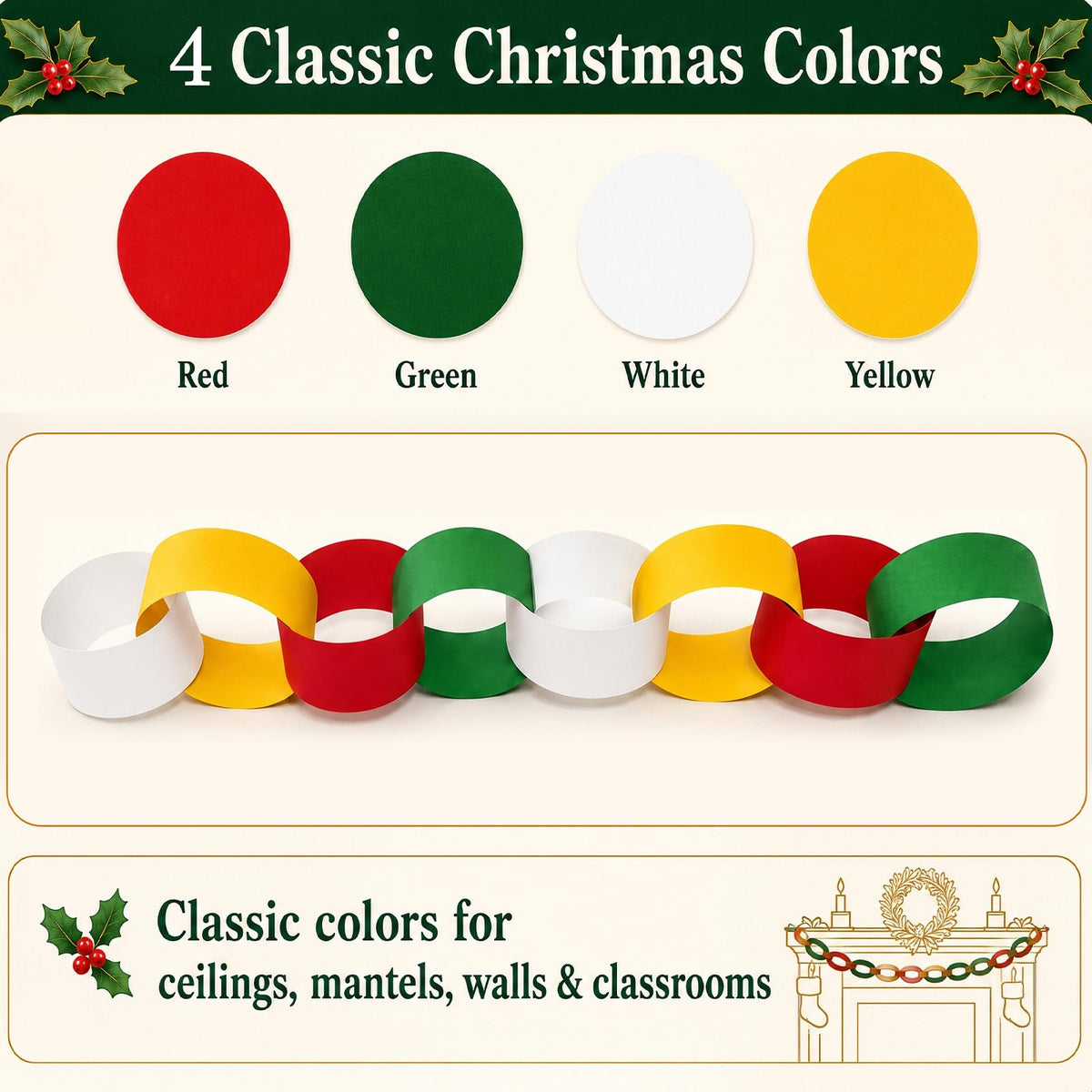DIY Paper Chain, Streamer, Star Garland & Balloon Kit