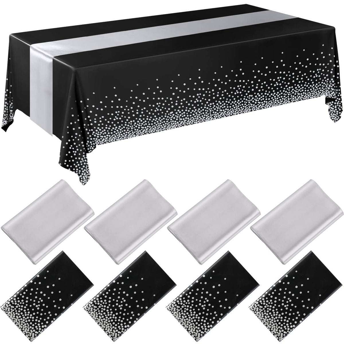 Breling Tablecloths & Table Runner Set for Party Tables