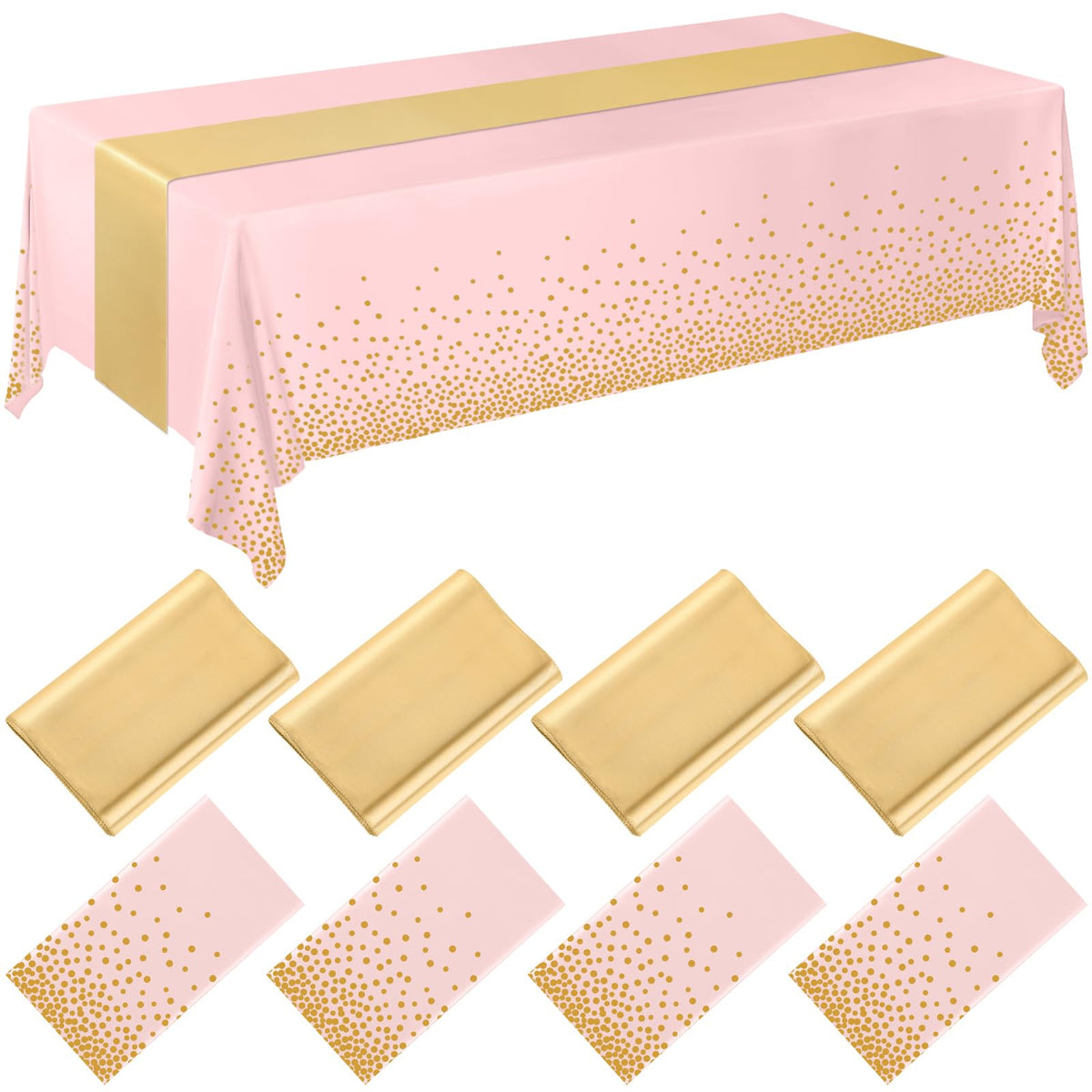 Breling Tablecloths & Table Runner Set for Party Tables