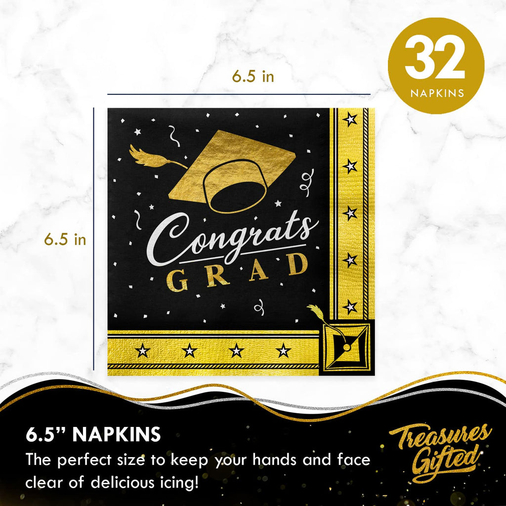Treasures Gifted 2026 Gold Graduation Tableware Set for 24