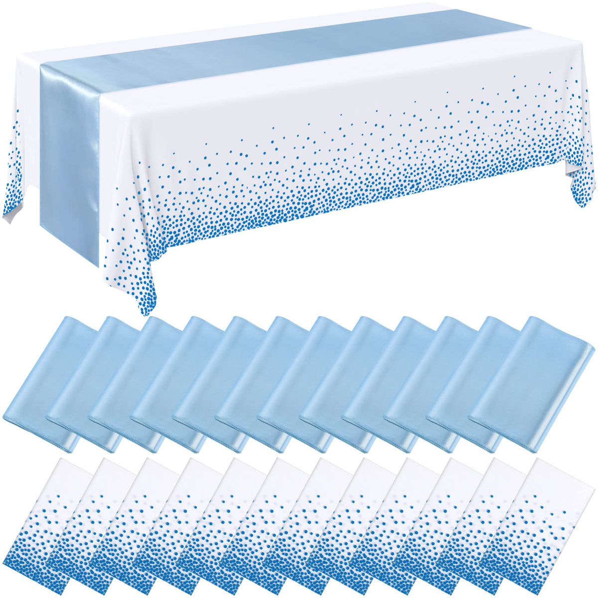 Breling Tablecloths & Table Runner Set for Party Tables