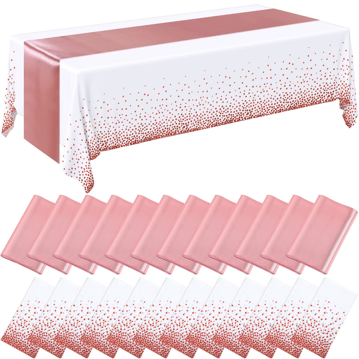 Breling Tablecloths & Table Runner Set for Party Tables